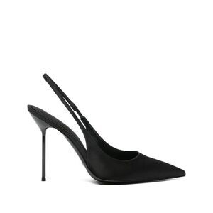 PARIS TEXAS Pointed Toe Slingback Heels Women BLACK Pumps